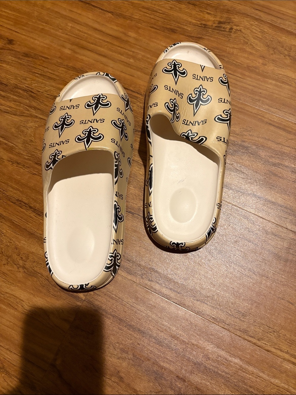 Yeezy Beige Logo Slide Sandals